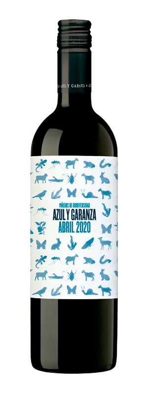 Botella de vino Azul y Garanza | Abril
