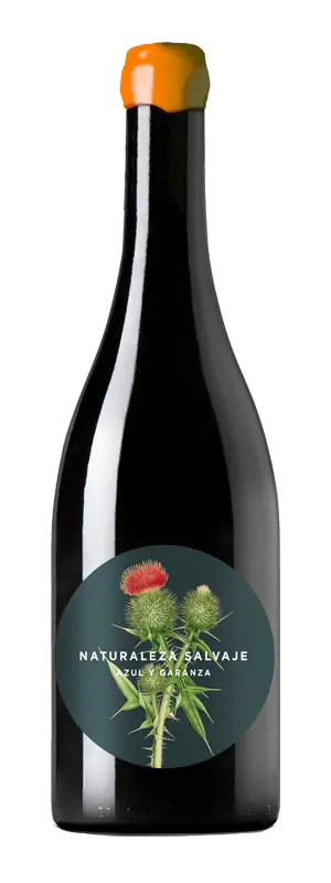 Botella de vino Azul y Garanza | Naturaleza Salvaje Blanco