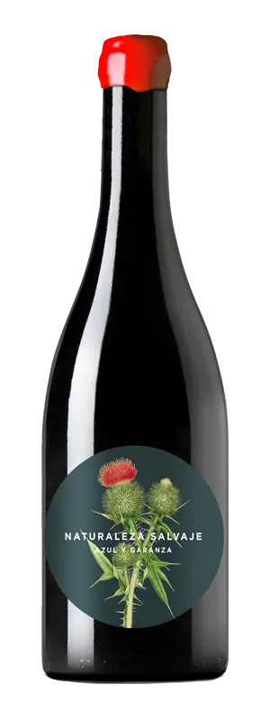 Botella de vino Azul y Garanza | Naturaleza Salvaje Tinto
