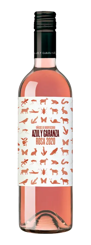 Botella de vino Azul y Garanza | Rosa