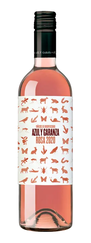 Botella de vino Azul y Garanza | Rosa