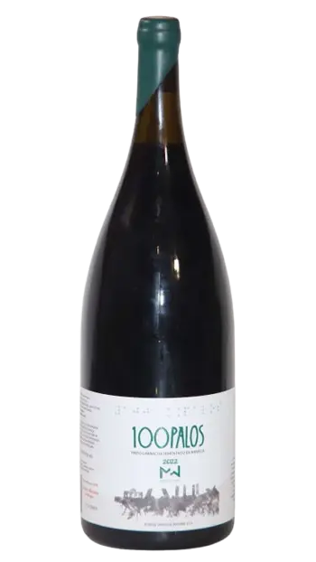 Botella de vino 100Palos | Barrel-Fermented Garnacha Red Fermentado en barrica | 75 cl