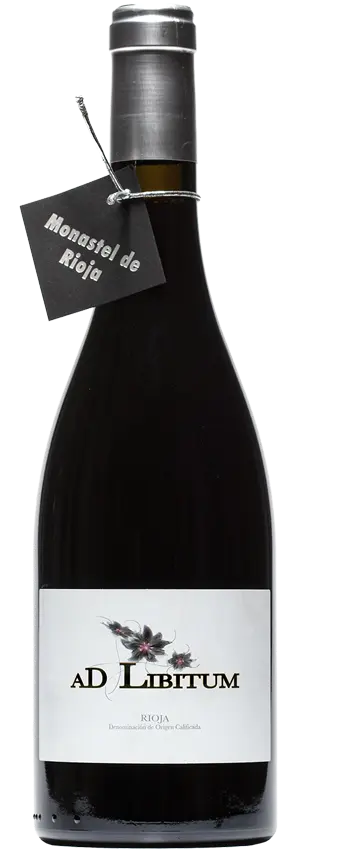 Botella de vino Ad Libitum | Monastel de Rioja