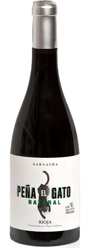 Botella de vino Peña El Gato | Natural 'Sin Sulfitos'