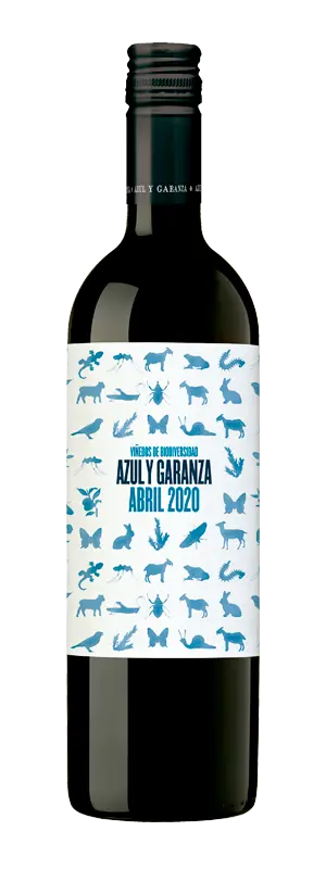 Botella de vino Azul y Garanza | Abril