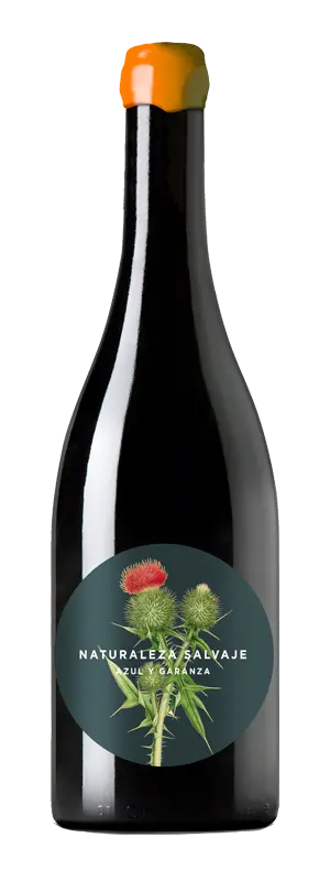 Botella de vino Azul y Garanza | Naturaleza Salvaje Blanco