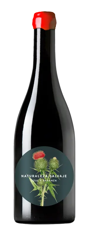 Botella de vino Azul y Garanza | Naturaleza Salvaje Tinto