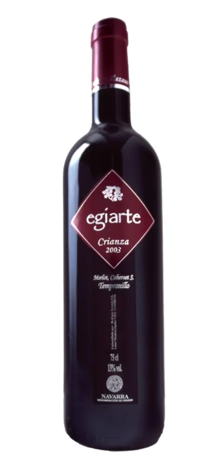 Botella de vino Bodegas Lezaun Egiarte Crianza BIO