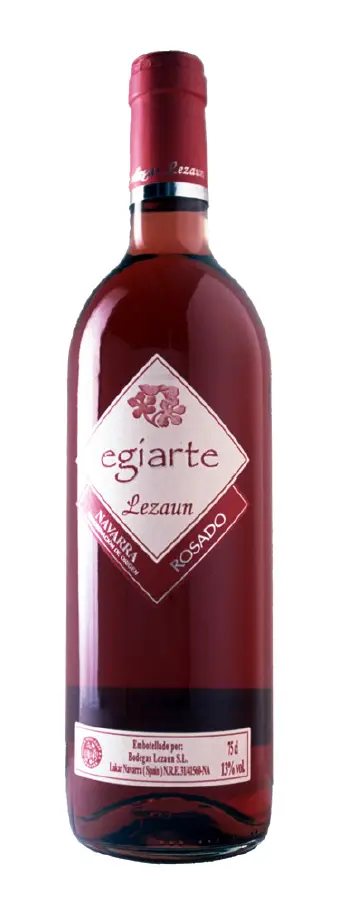 Botella de vino Bodegas Lezaun Egiarte Rosado BIO