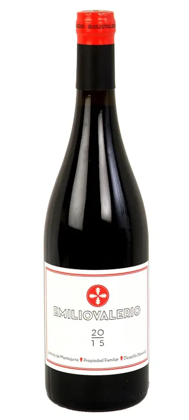 Botella de vino Emilio Valerio