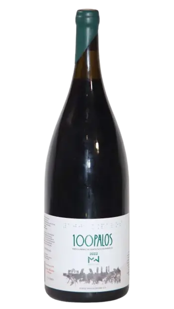 Botella de vino 100Palos | Tinto Garnacha Fermentado en barrica | 75 cl