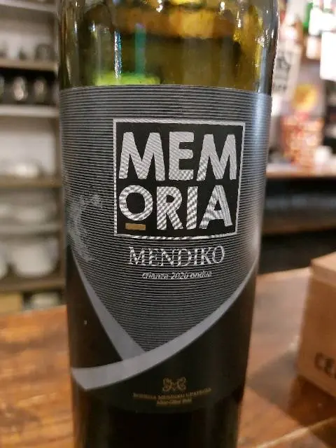 Botella de vino Memoria