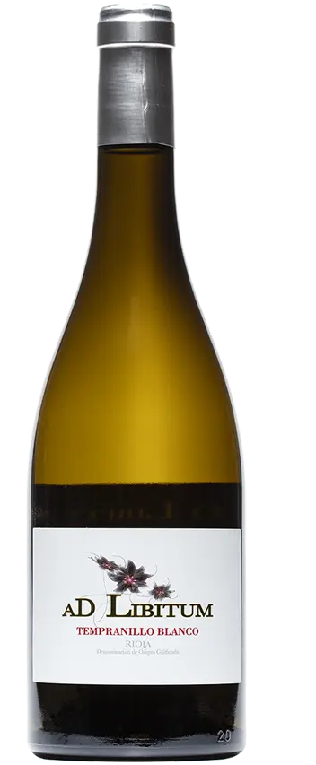 Botella de vino Ad Libitum | Tempranillo Blanco