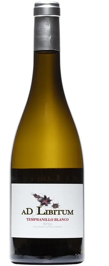 Botella de vino Ad Libitum | Tempranillo Blanco