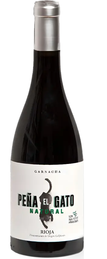 Botella de vino Peña El Gato | Natural 'Sin Sulfitos'