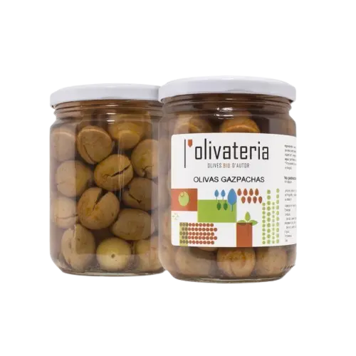 Olivas Gazpachas Picantes BIO 225gr | L'OLIVATERIA